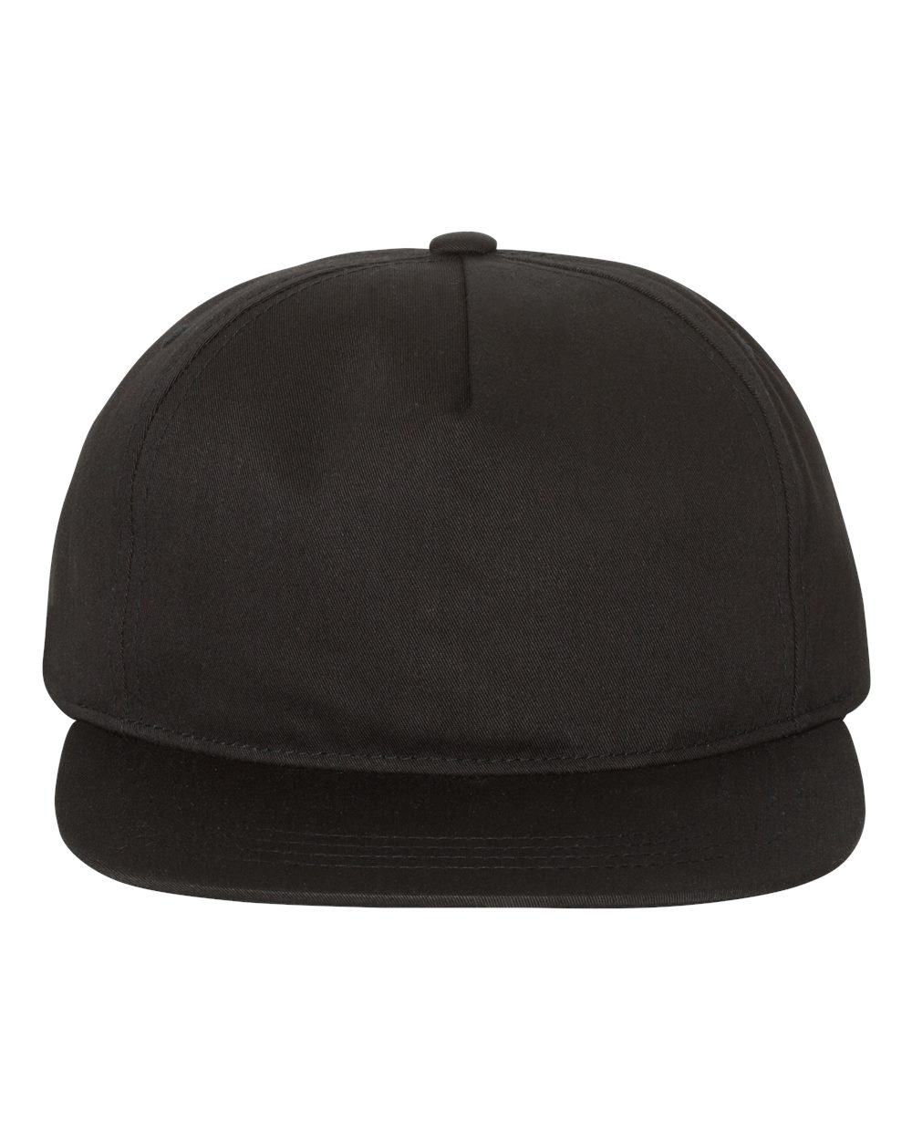 Lightly-Structured Five-Panel Snapback Cap – 6502