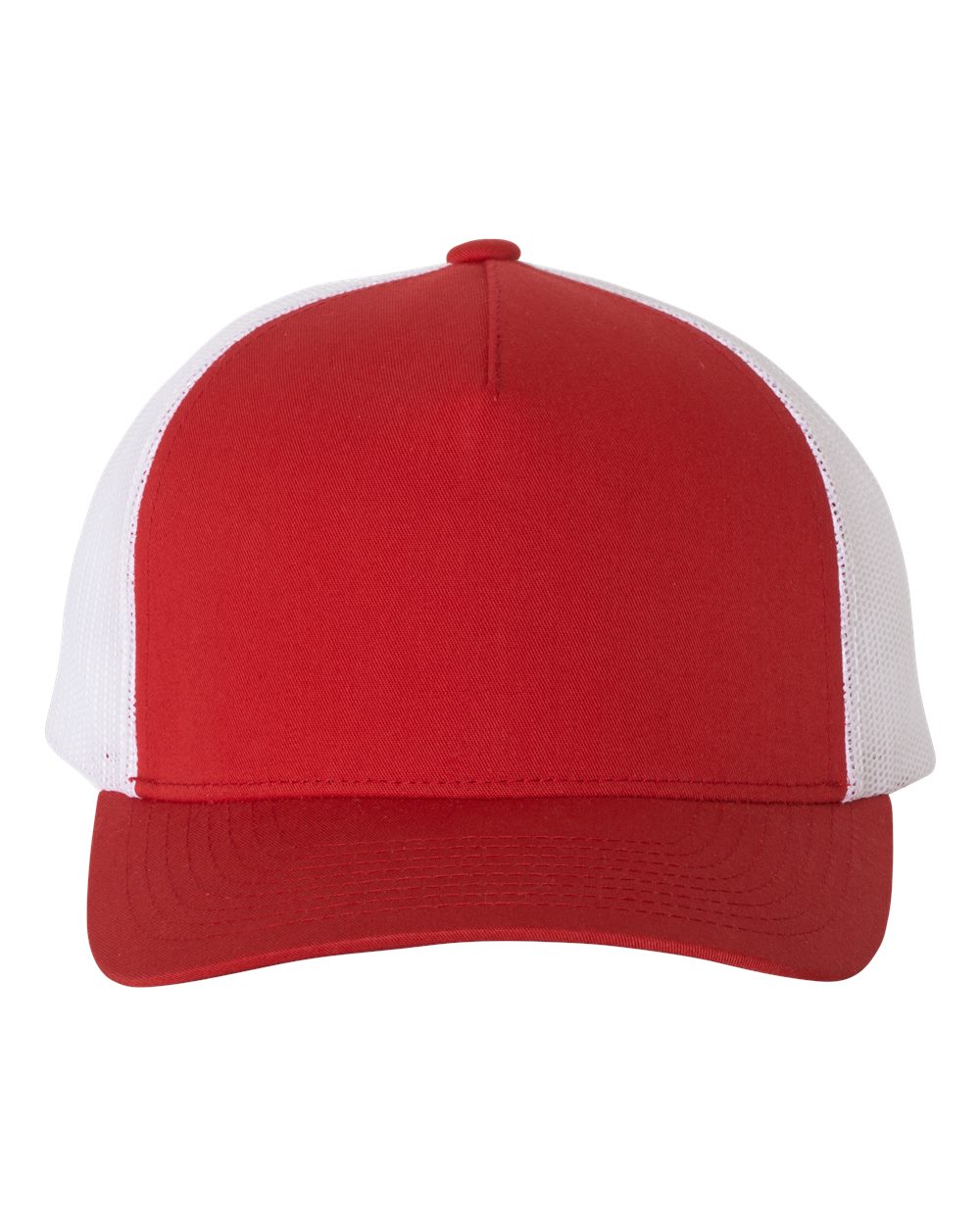 Five-Panel Retro Trucker Cap – 6506 – Red/ White