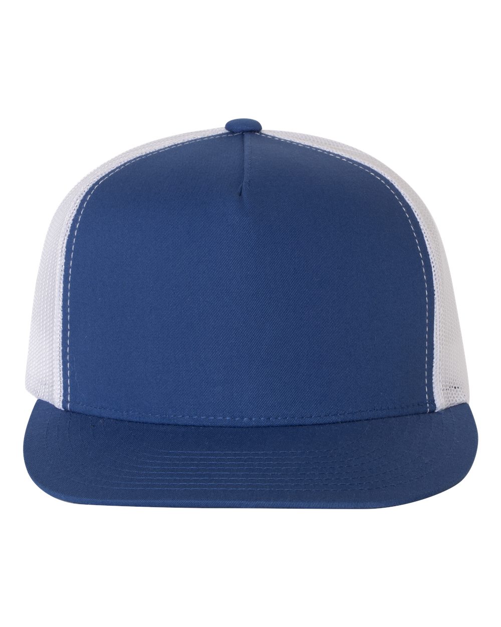 Classic Five-Panel Trucker Cap – 6006 – Royal/ White