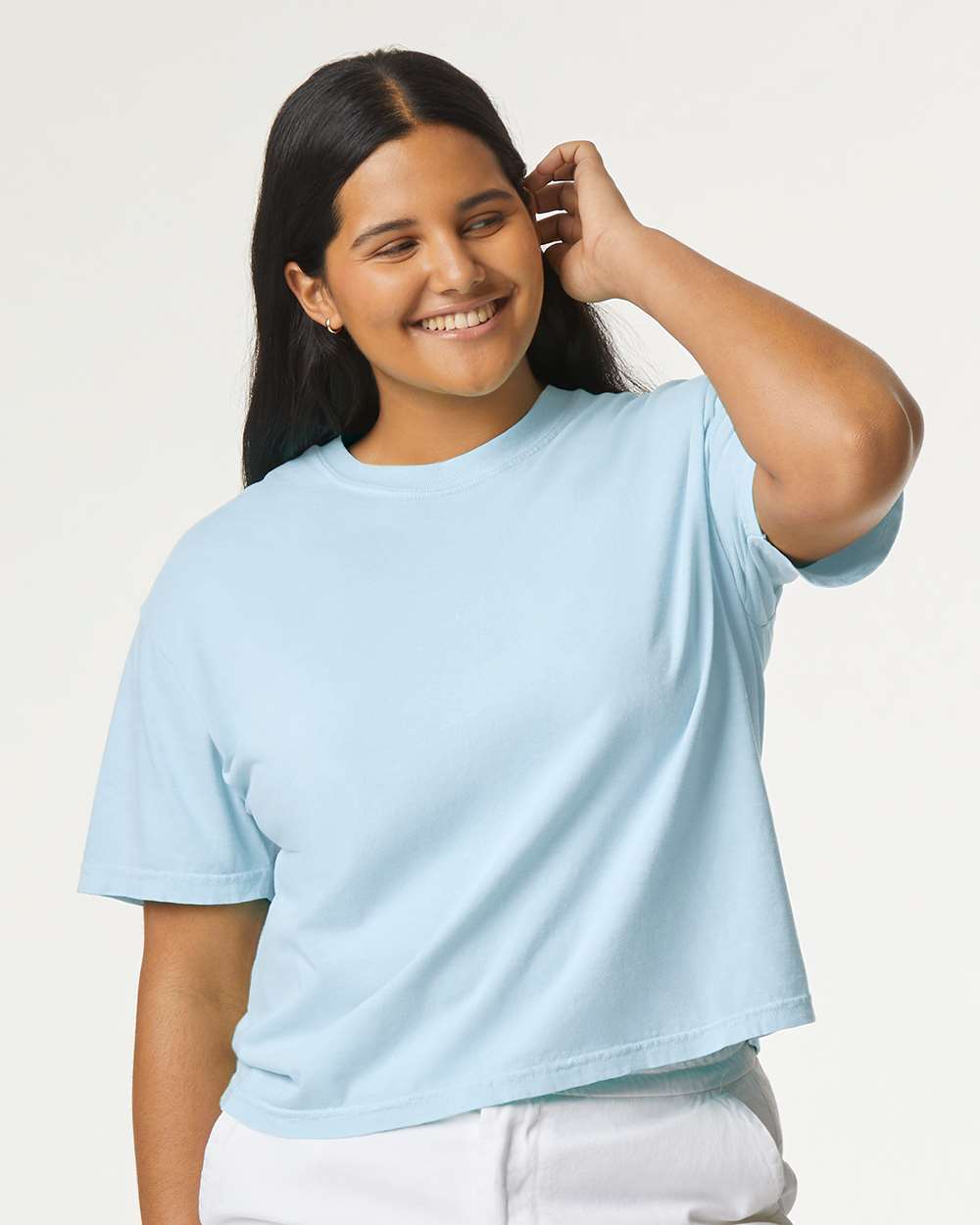 Women's Garment-Dyed Heavyweight Boxy T-Shirt – 3023CL – Chambray