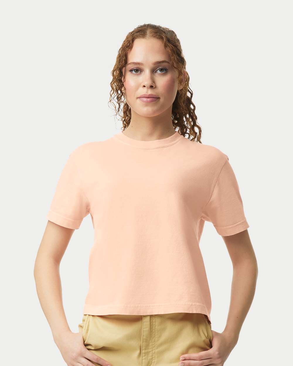 Women's Garment-Dyed Heavyweight Boxy T-Shirt – 3023CL – Peachy