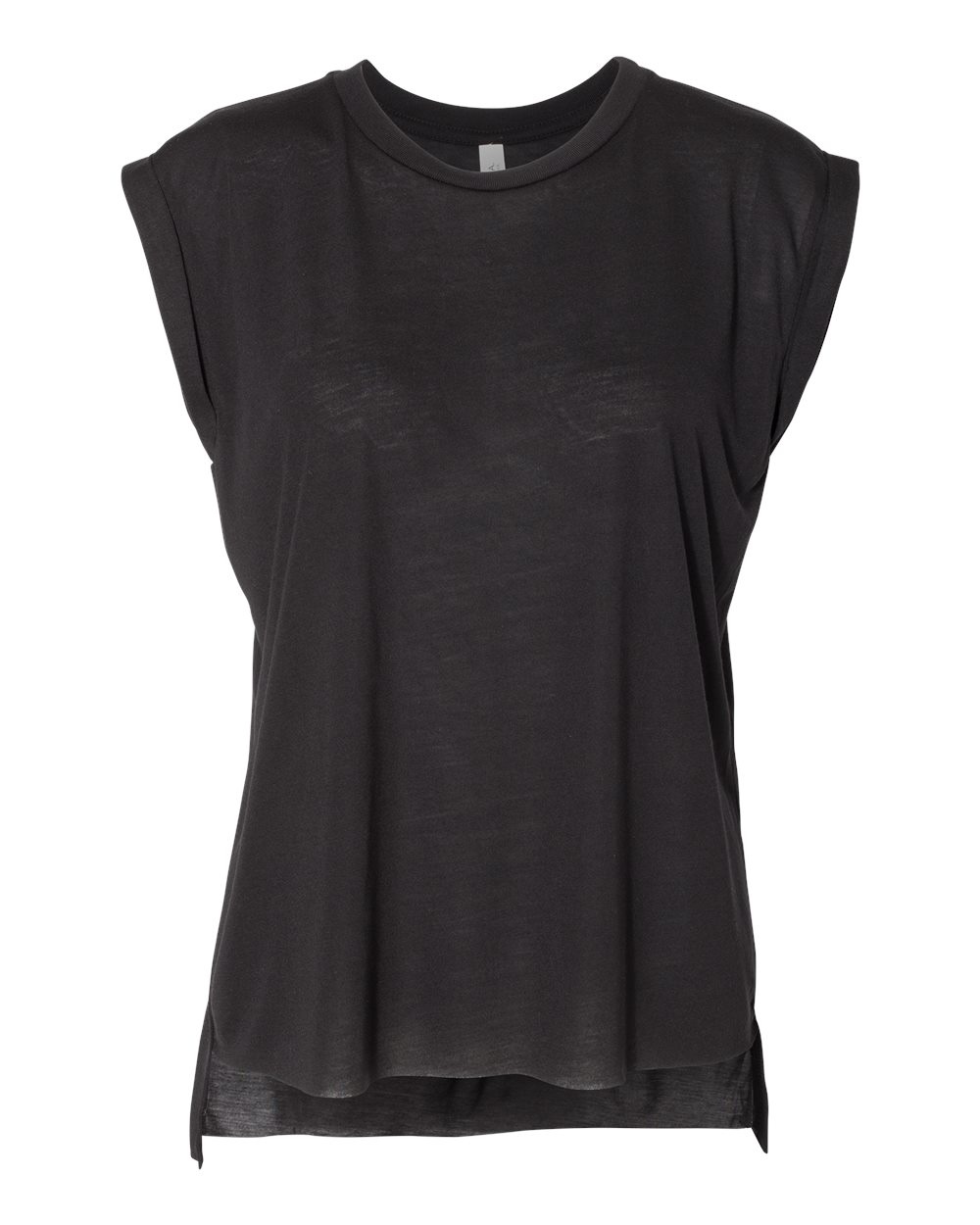 Women’s Flowy Rolled Cuffs Muscle Tee – 8804