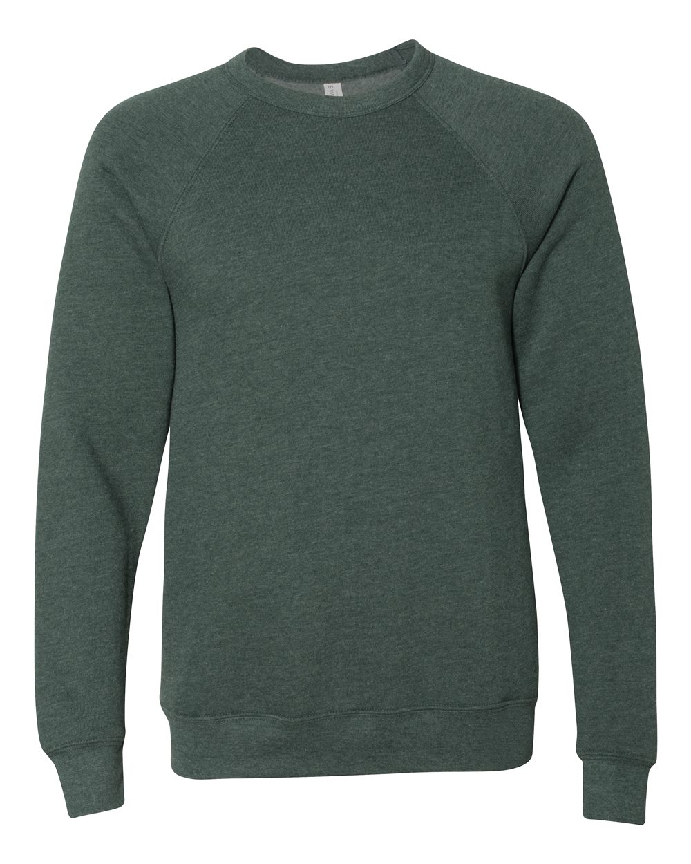 Unisex Sponge Fleece Raglan Crewneck Sweatshirt – 3901 – Heather Forest