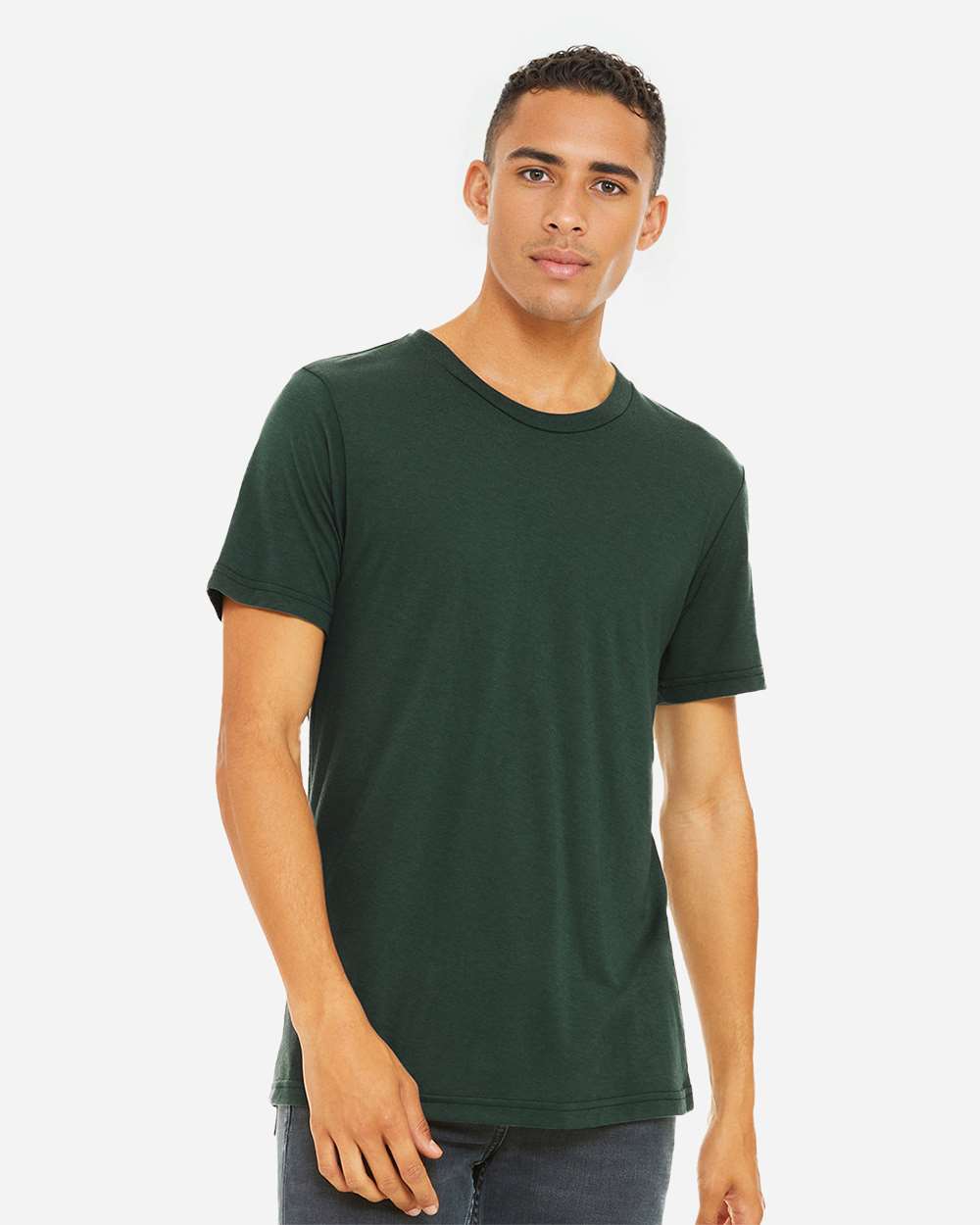 Triblend Tee – 3413 – Solid Forest Triblend