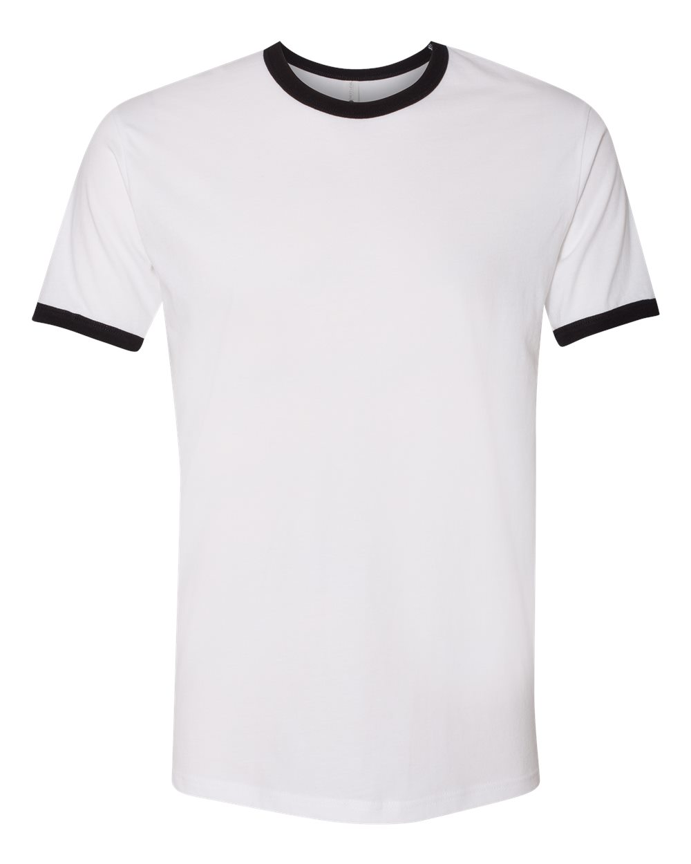 Unisex Cotton Ringer Tee – 3604 – White/ Black