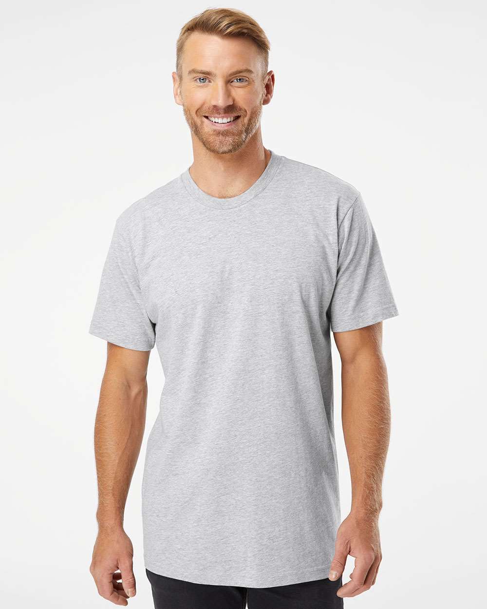 Unisex Fine Jersey Tee – 2001 – Heather Grey