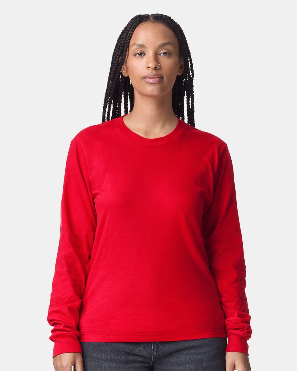 Unisex Fine Jersey Long Sleeve Tee – 2007 – Red
