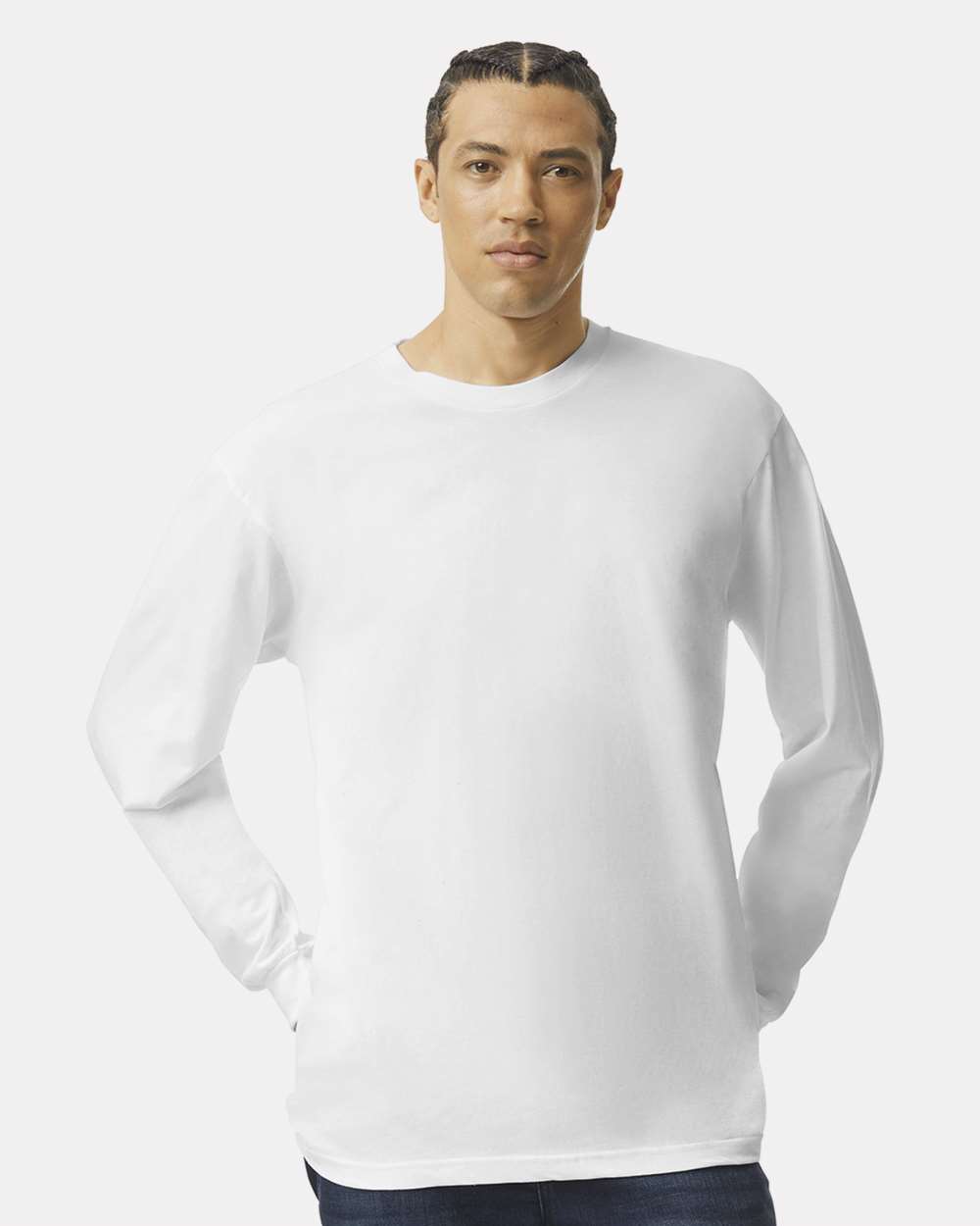Unisex Fine Jersey Long Sleeve Tee – 2007 – White
