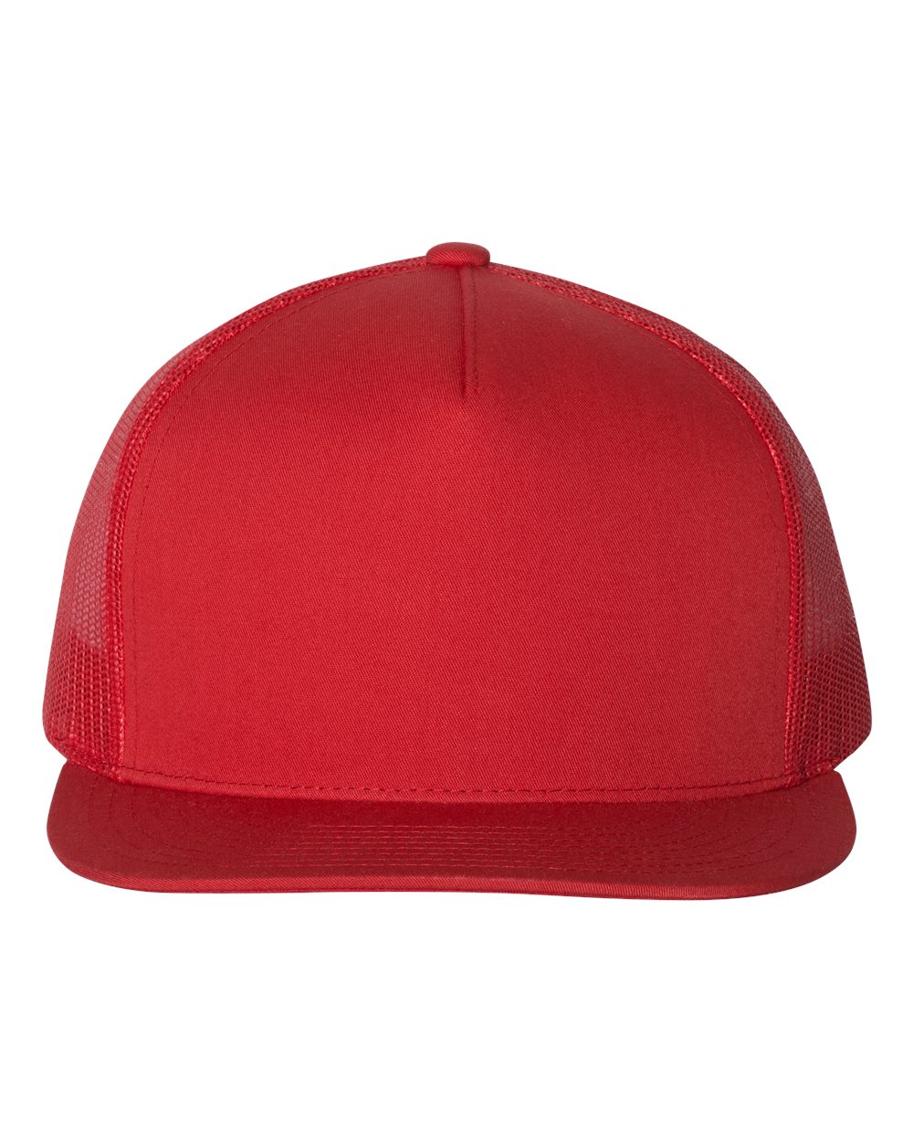 Classic Five-Panel Trucker Cap – 6006 – Red