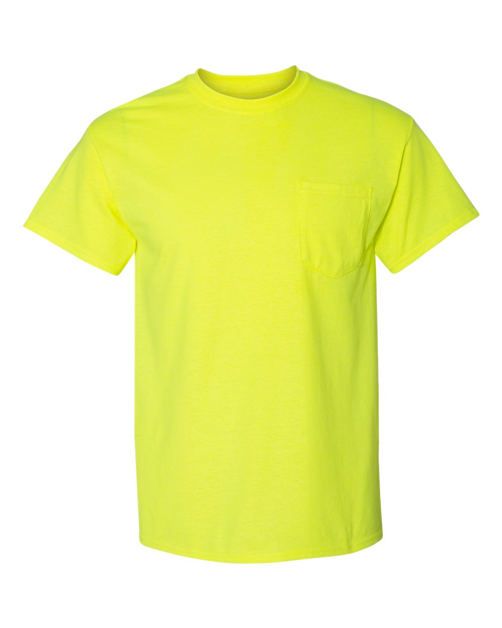 Unisex DryBlend® Pocket T-Shirt – 8300 – Safety Green