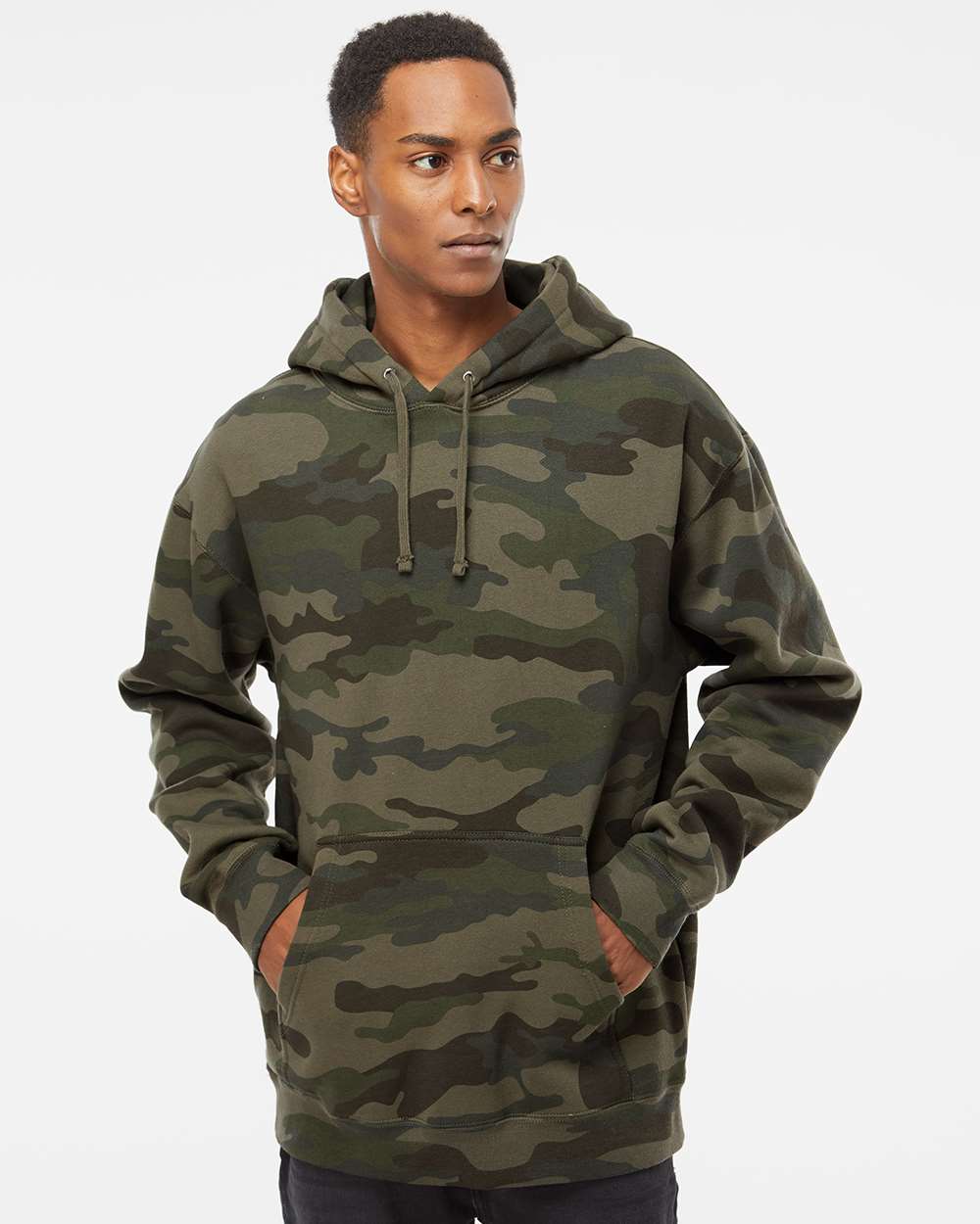Unisex Heavyweight Hooded Sweatshirt – IND4000 – Forest Camo