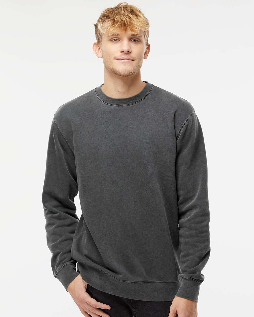 Unisex Midweight Pigment-Dyed Crewneck Sweatshirt – PRM3500