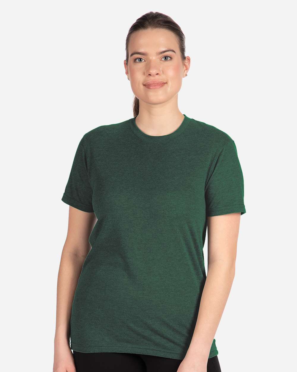 Unisex Sueded Tee – 6410 – Heather Forest Green