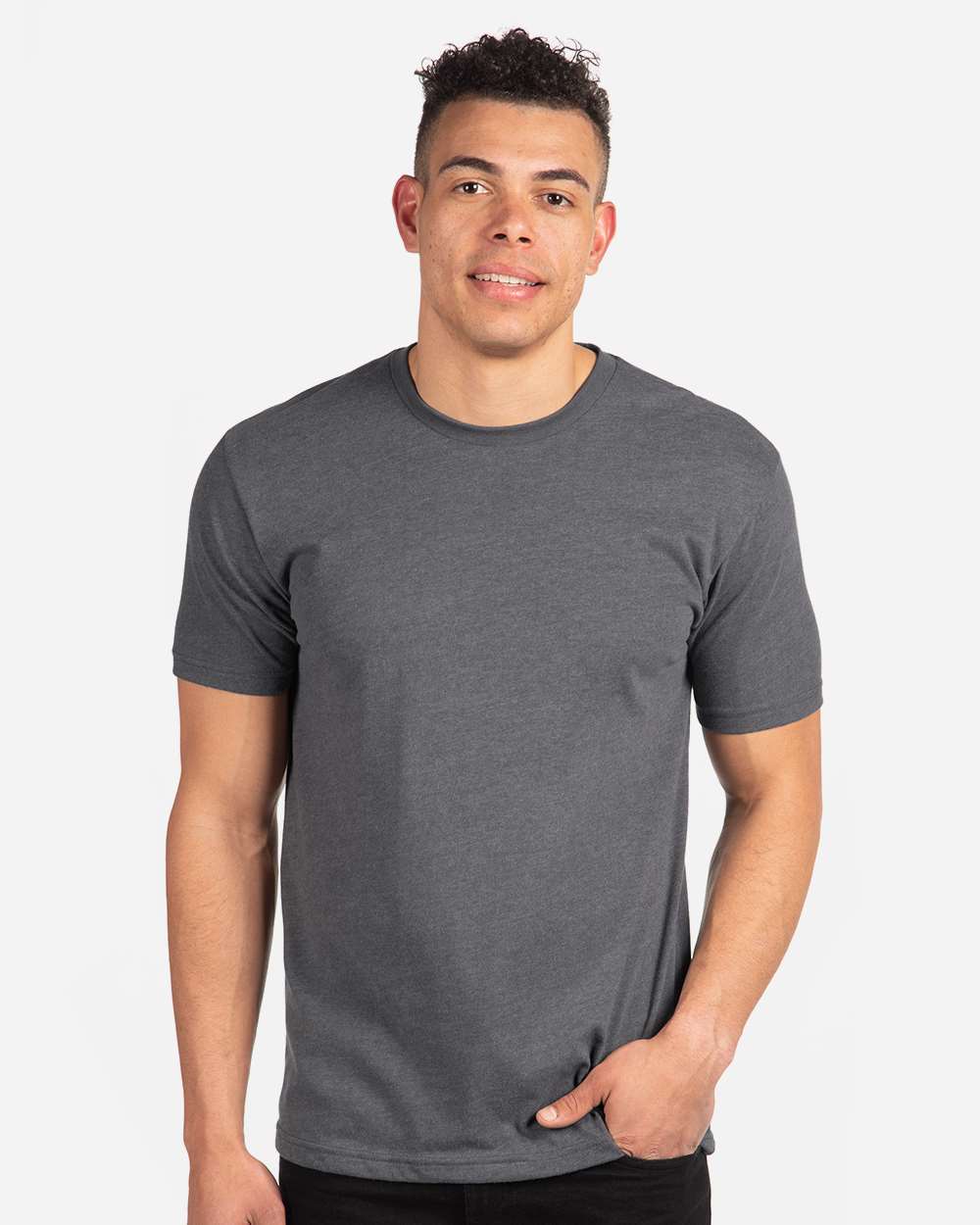 Unisex Sueded Tee – 6410 – Heather Metal