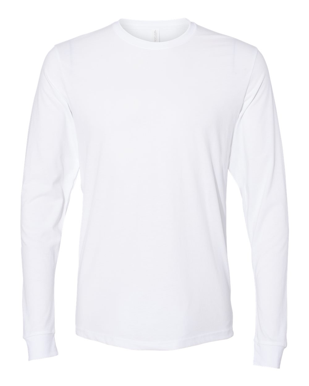 Unisex Sueded Long Sleeve Tee – 6411 – White