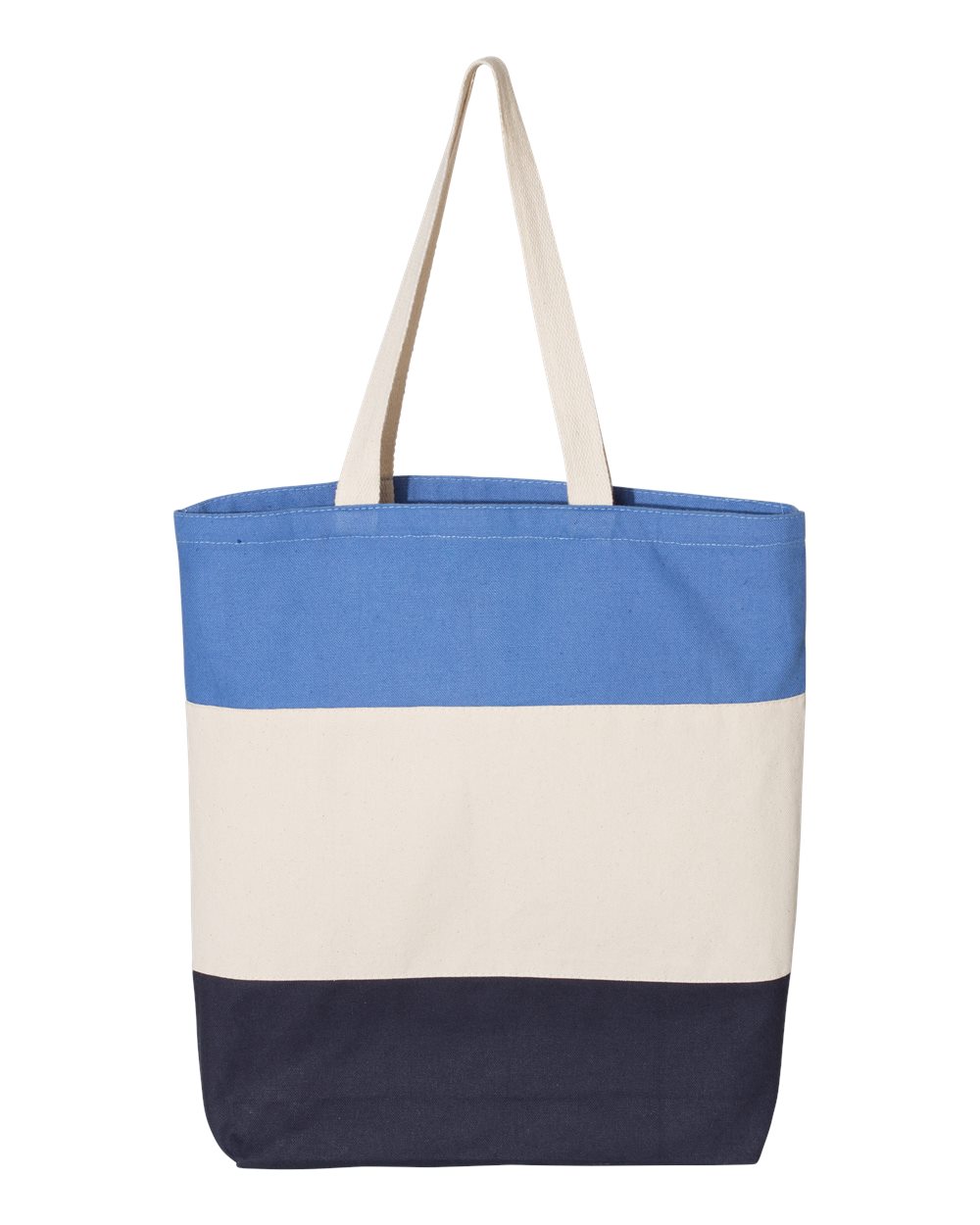 11L Tri-Color Tote – Q125900 – Navy/ Natural/ Carolina Blue