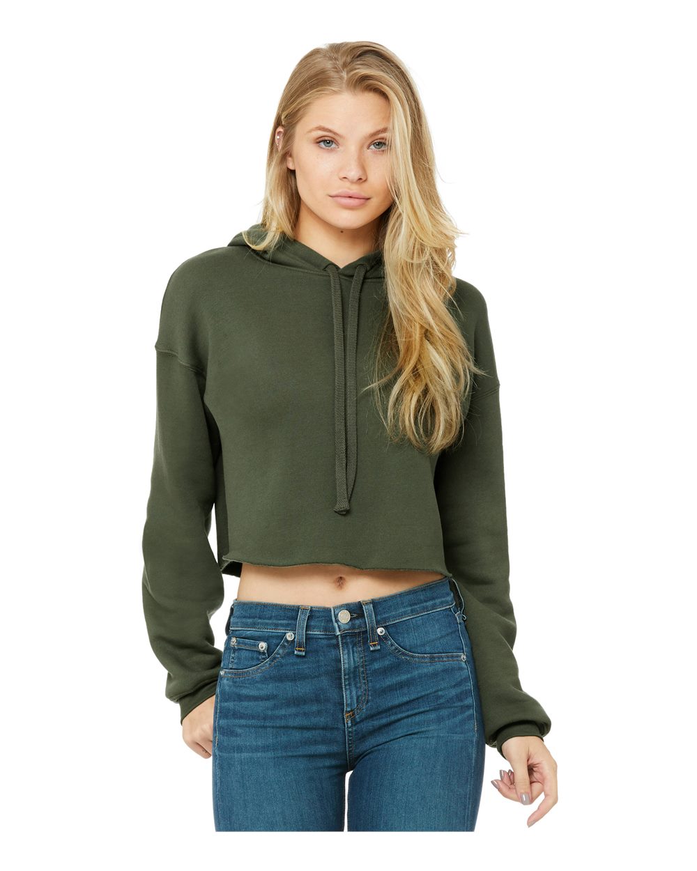 Women's Crop Hoodie Sweatshirt – 7502