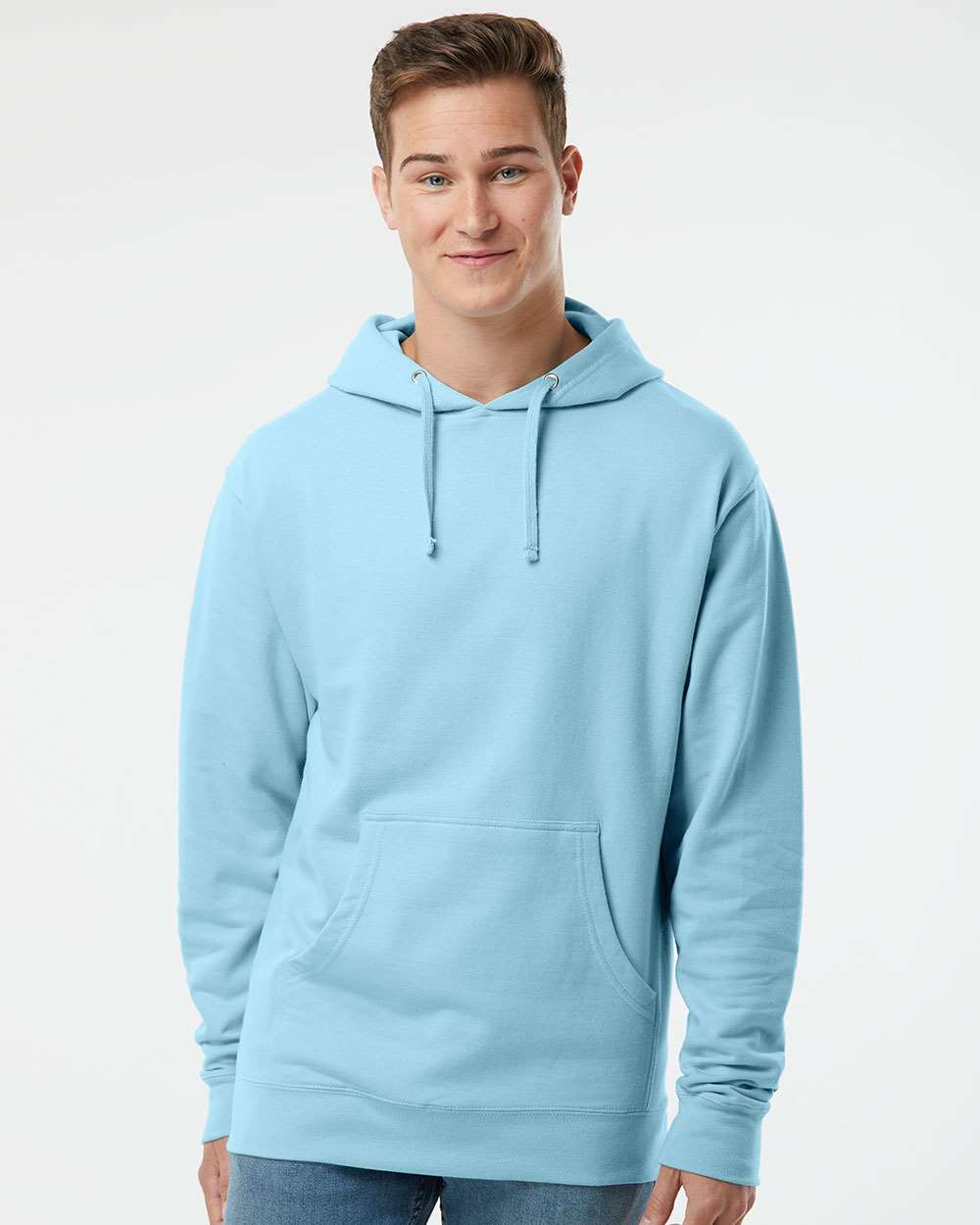 Unisex Midweight Hooded Sweatshirt – SS4500 – Blue Aqua