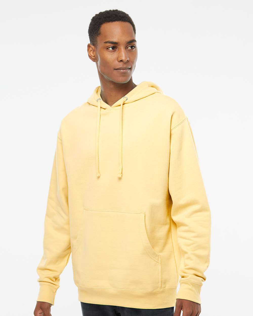 Unisex Midweight Hooded Sweatshirt – SS4500 – Light Yellow