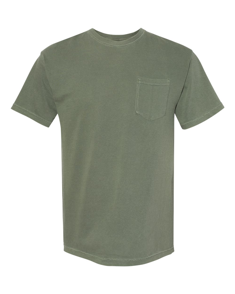 Unisex Garment-Dyed Heavyweight Pocket T-Shirt – 6030 – Moss