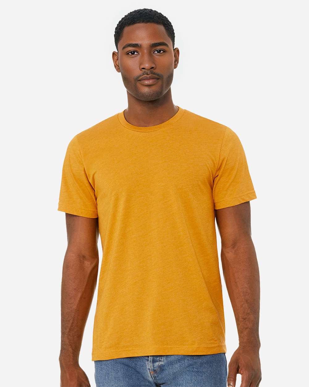 CVC Jersey Tee – 3001CVC – Heather Mustard