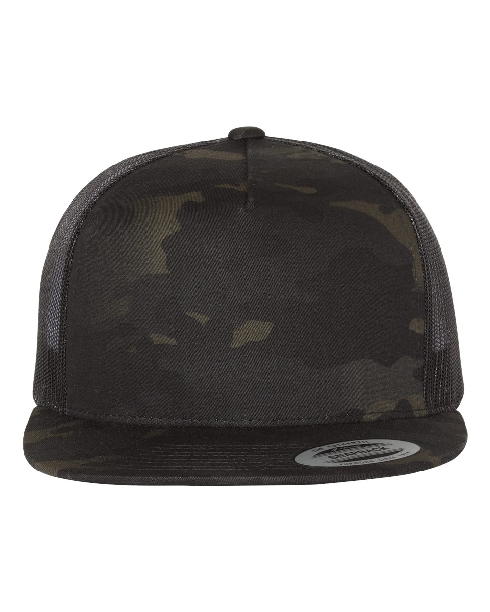 Classic Five-Panel Trucker Cap – 6006 – Multicam Black/ Black