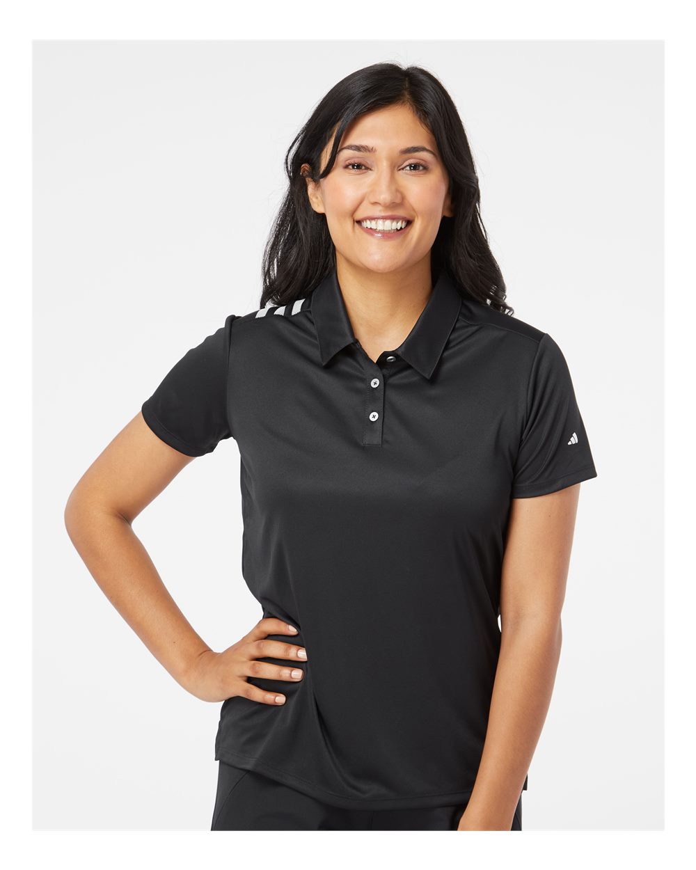 Women's 3-Stripes Shoulder Polo – A325