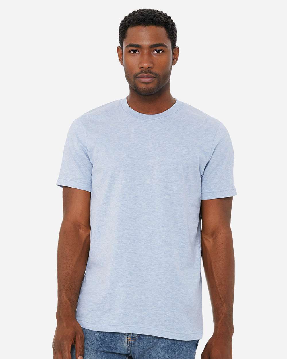 CVC Jersey Tee – 3001CVC – Heather Prism Blue