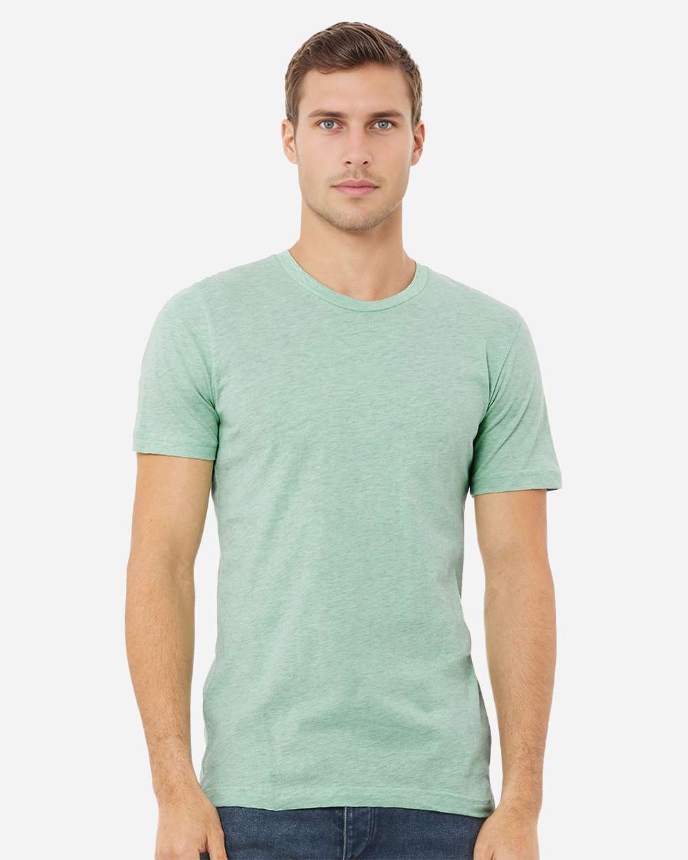CVC Jersey Tee – 3001CVC – Heather Prism Mint
