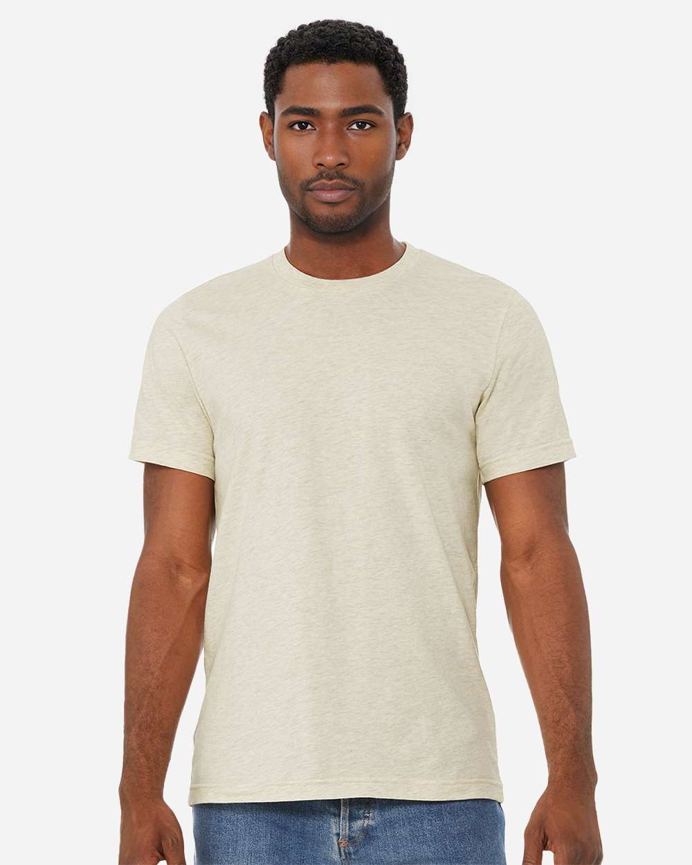 CVC Jersey Tee – 3001CVC – Heather Prism Natural
