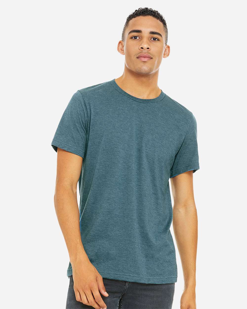 CVC Jersey Tee – 3001CVC – Heather Deep Teal