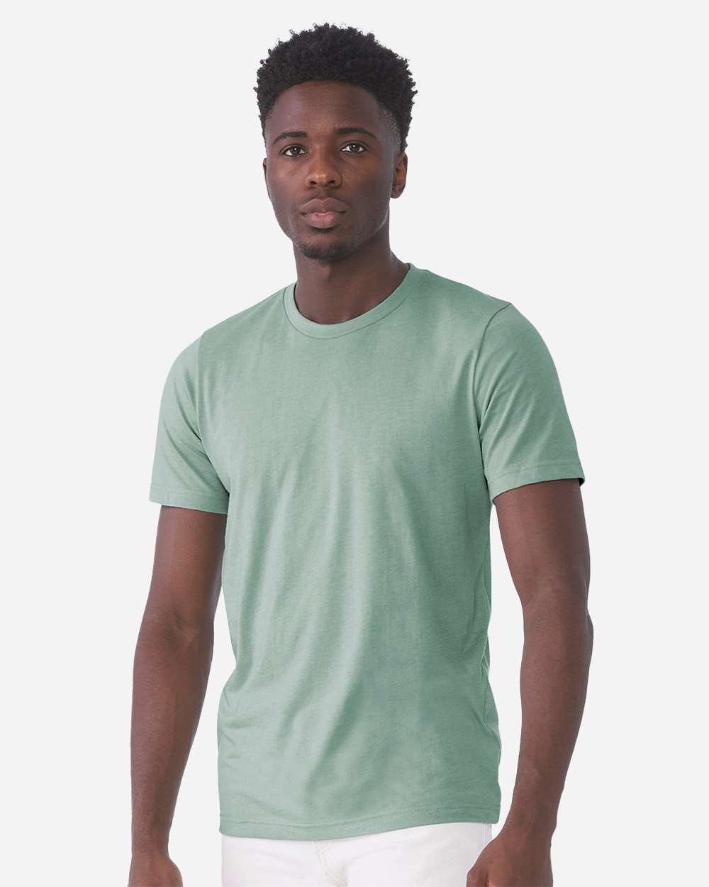 CVC Jersey Tee – 3001CVC – Heather Dusty Blue