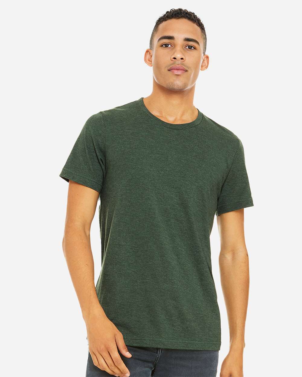 CVC Jersey Tee – 3001CVC – Heather Forest