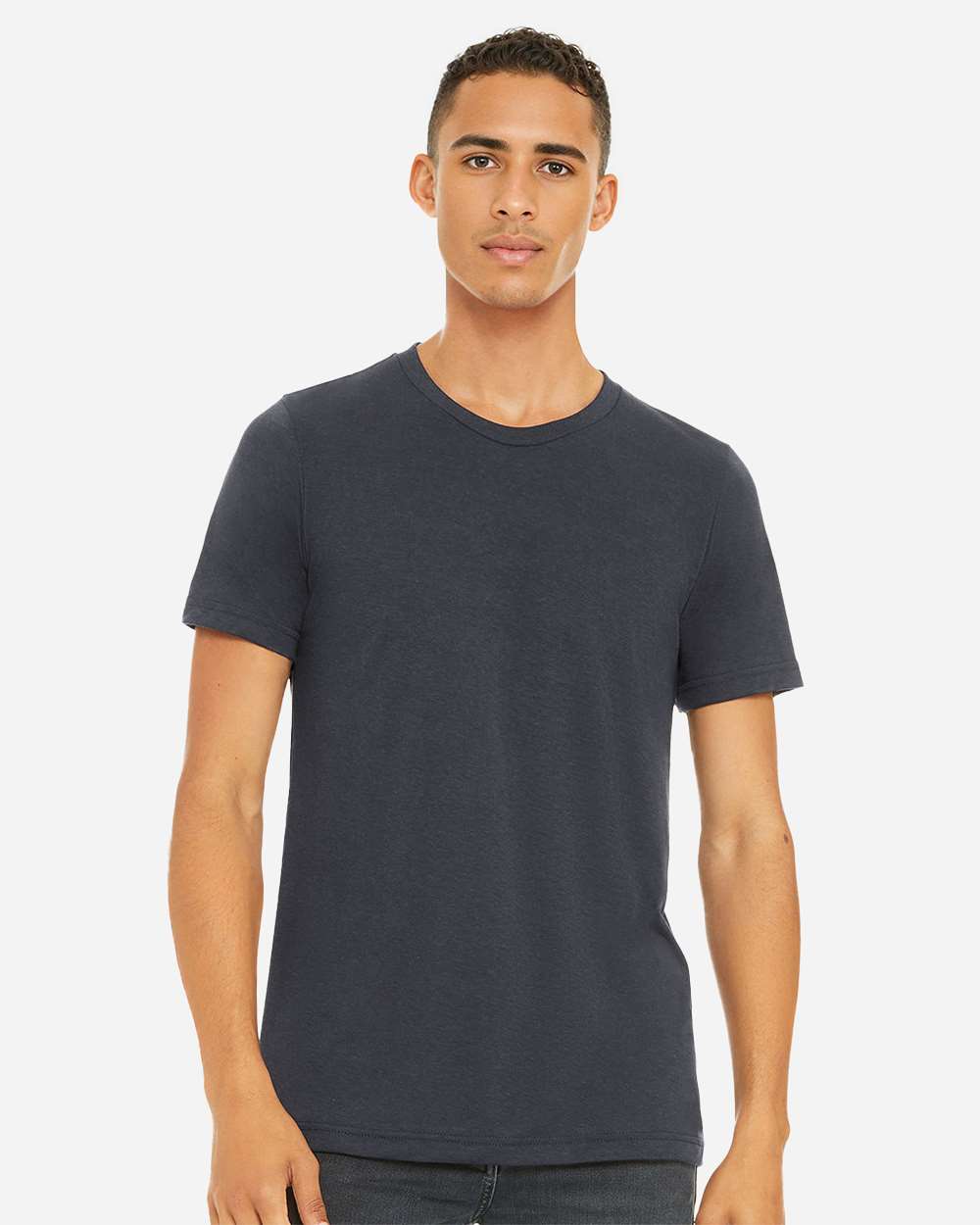 CVC Jersey Tee – 3001CVC – Heather Midnight Navy