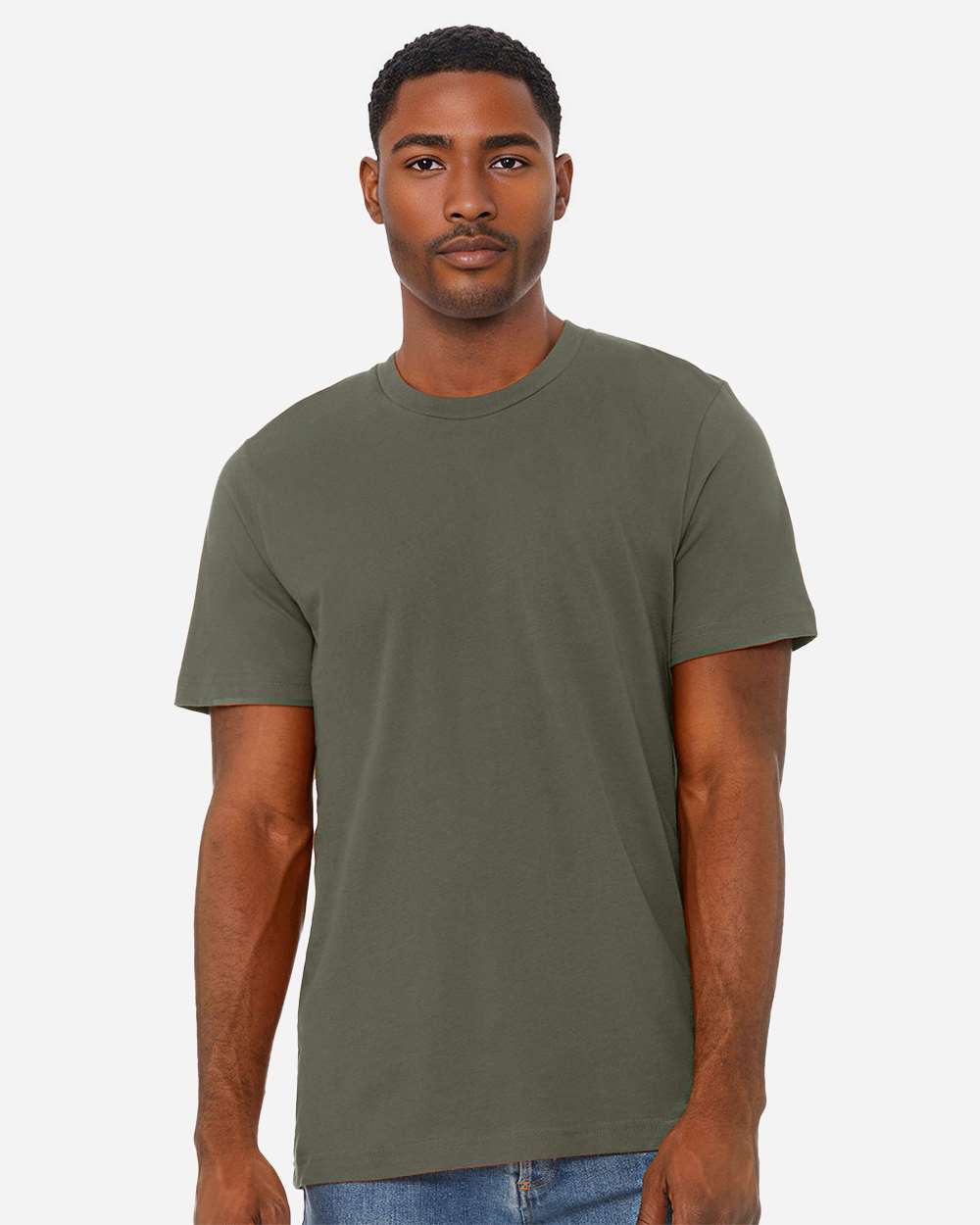 CVC Jersey Tee – 3001CVC – Heather Military Green