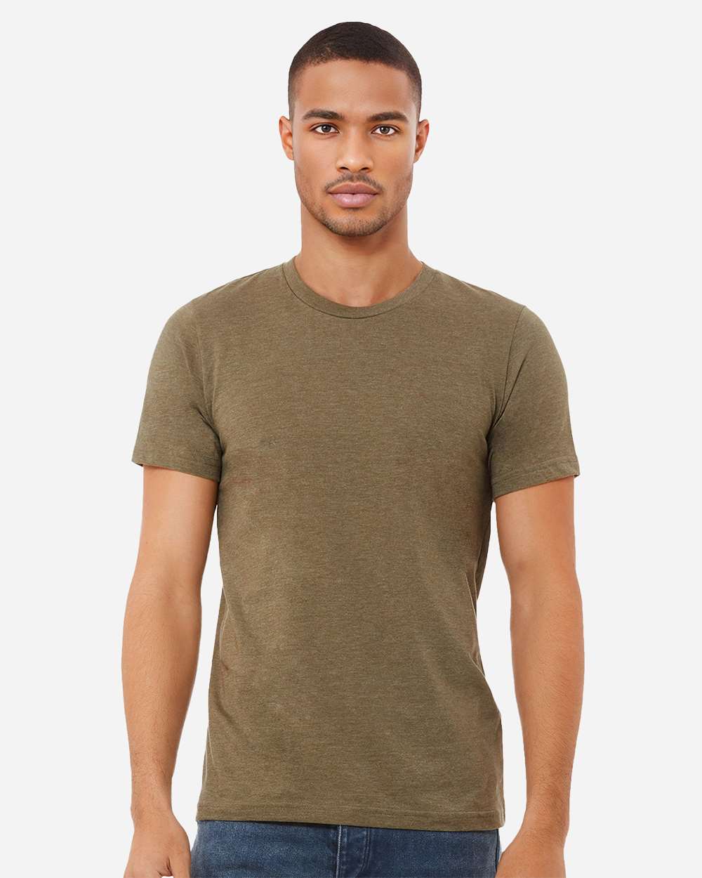 CVC Jersey Tee – 3001CVC – Heather Olive