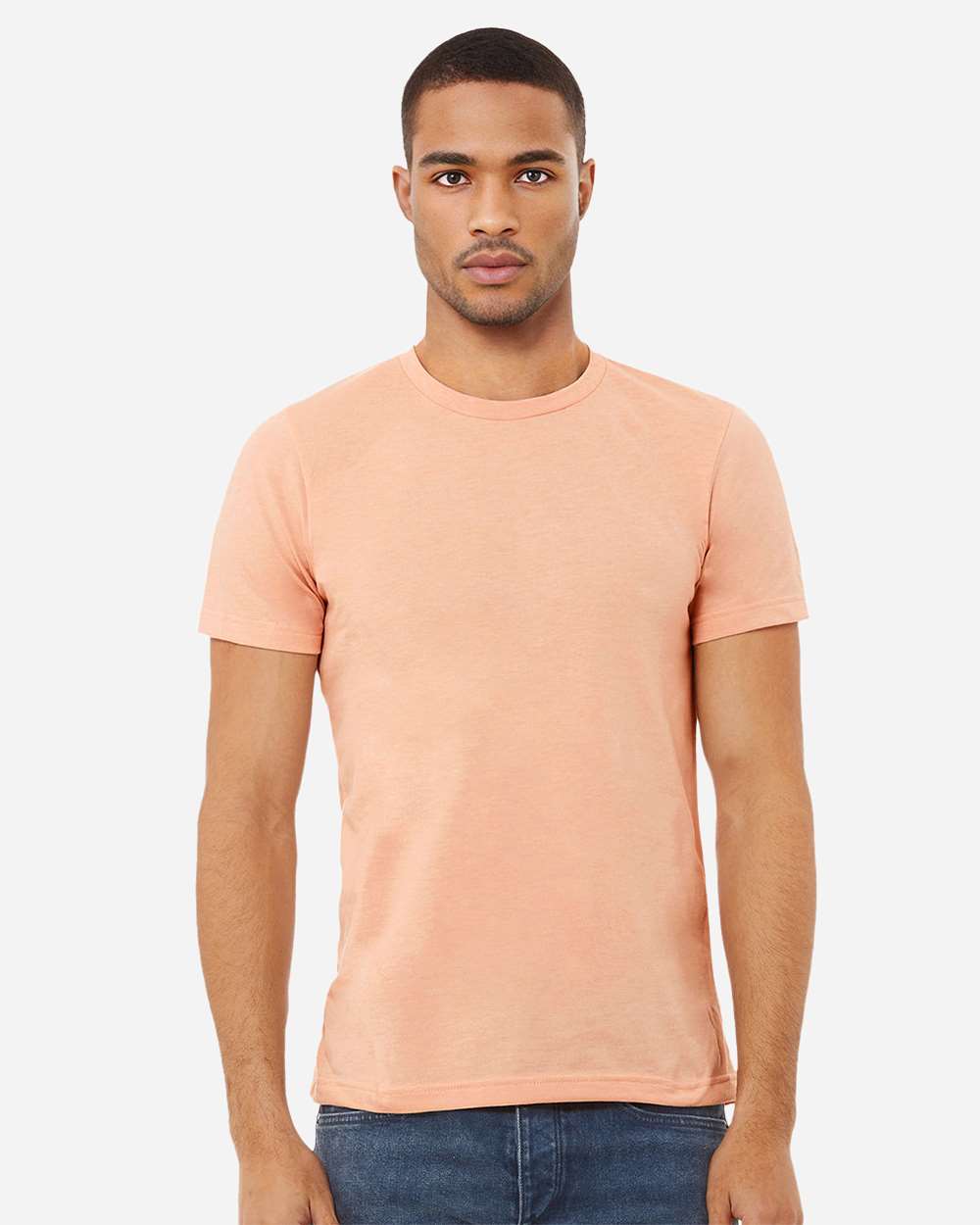 CVC Jersey Tee – 3001CVC – Heather Peach