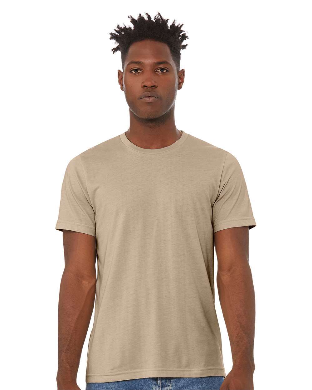CVC Jersey Tee – 3001CVC – Heather Tan
