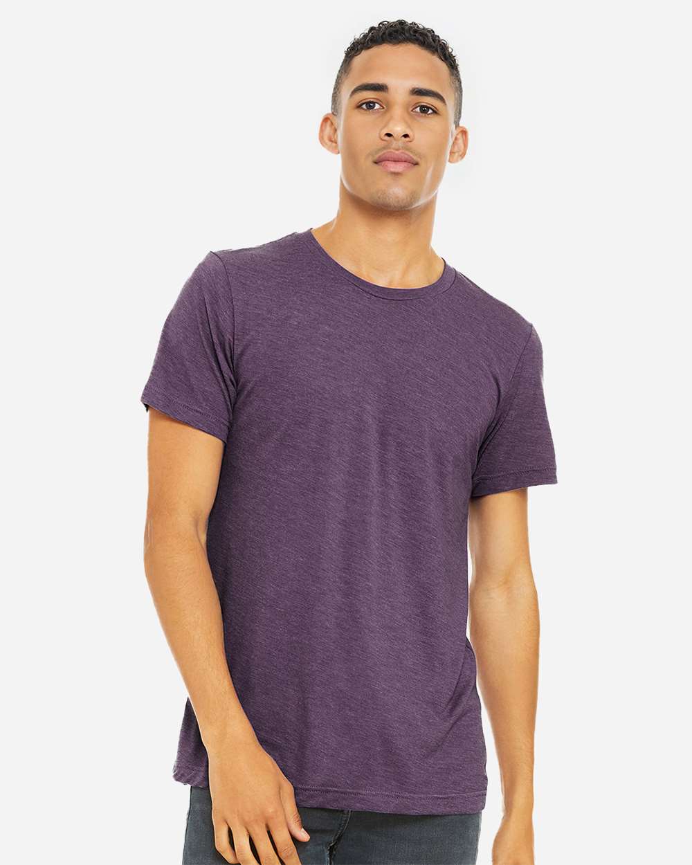 CVC Jersey Tee – 3001CVC – Heather Team Purple