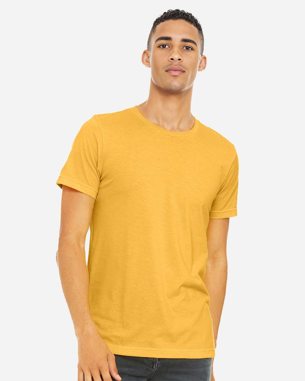 CVC Jersey Tee – 3001CVC – Heather Yellow Gold