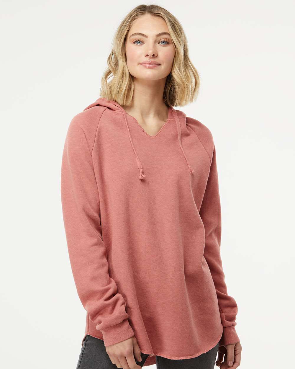Women’s Lightweight California Wave Wash Hooded Sweatshirt – PRM2500