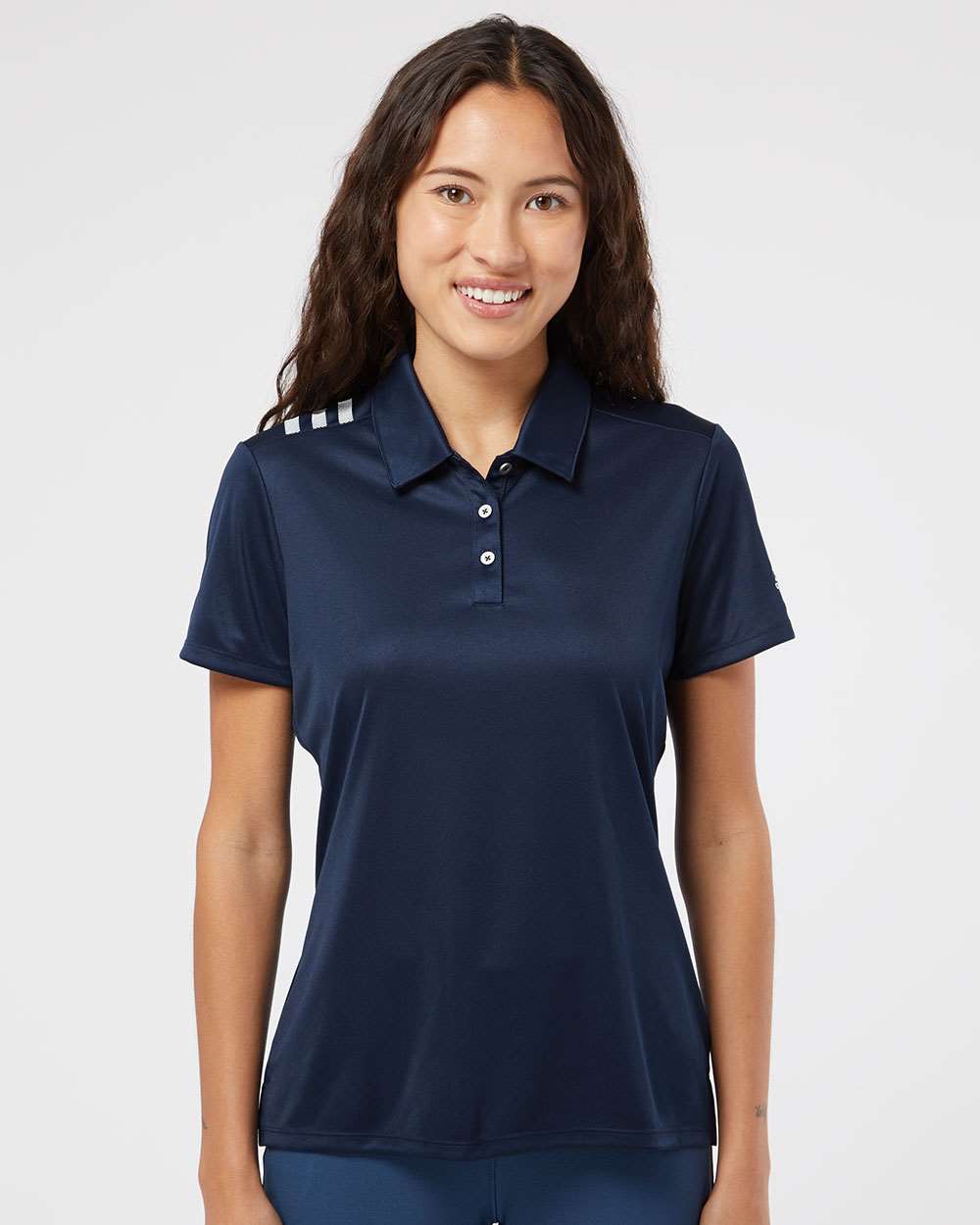 Women's 3-Stripes Shoulder Polo – A325