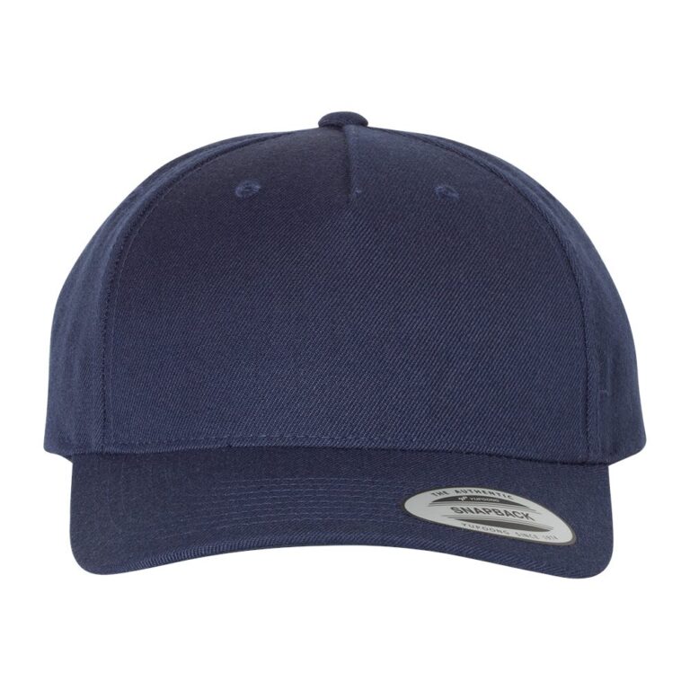 Premium Five-Panel Curved Bill Snapback Cap – 5789M
