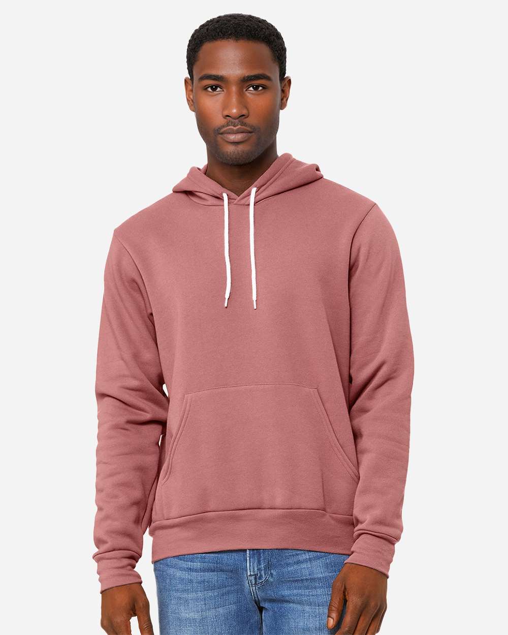 Unisex Sponge Fleece Hoodie Sweatshirt – 3719 – Mauve