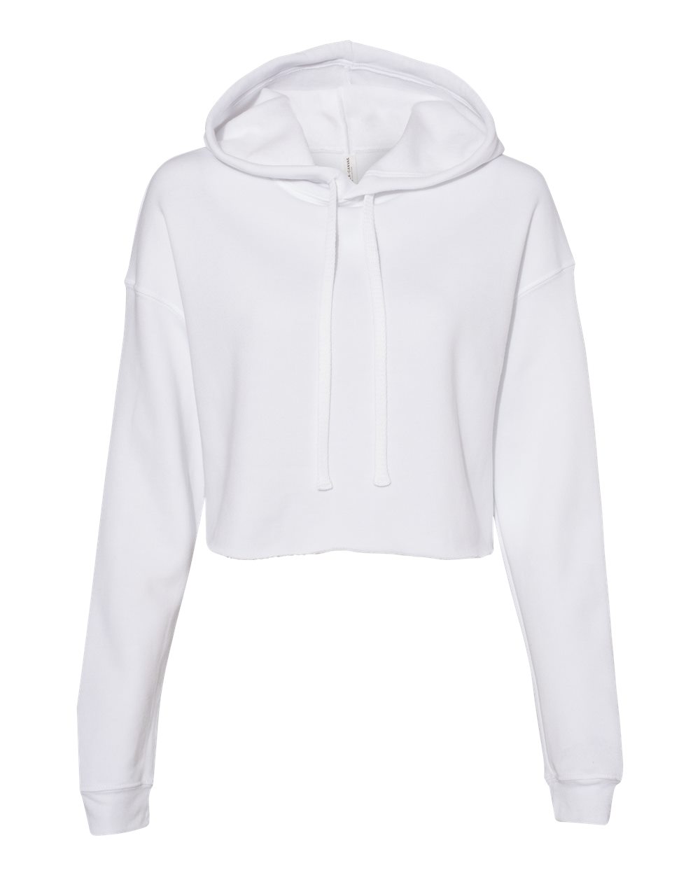 Women's Crop Hoodie Sweatshirt – 7502 – White