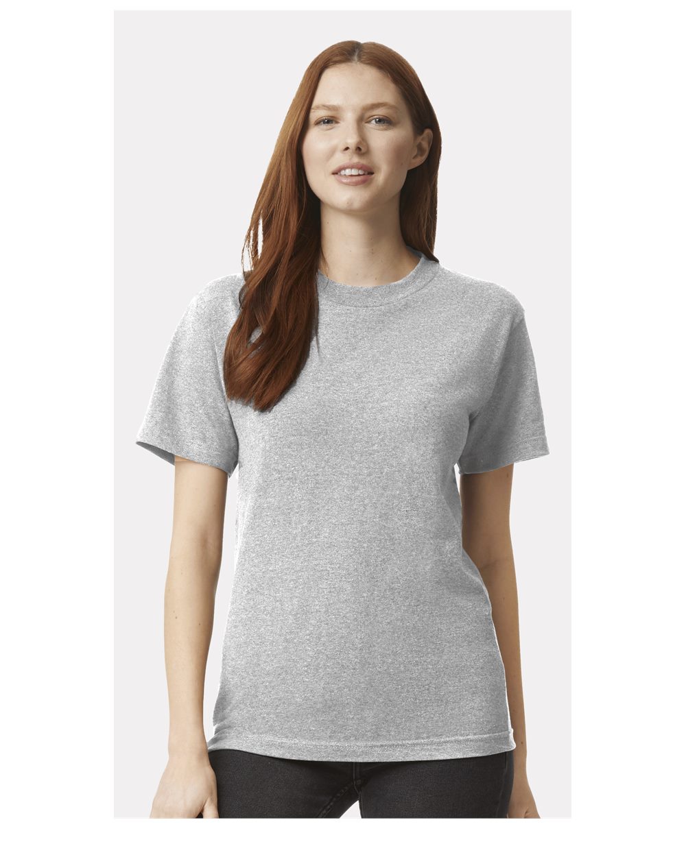 Unisex Heavyweight Cotton Tee – 1301 – Heather Grey