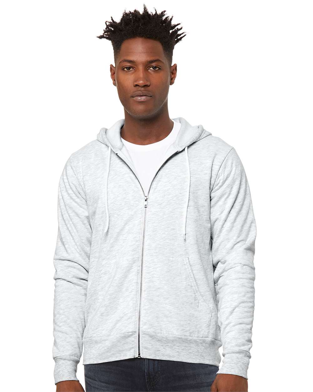 Unisex Sponge Fleece Full-Zip Hoodie Sweatshirt – 3739