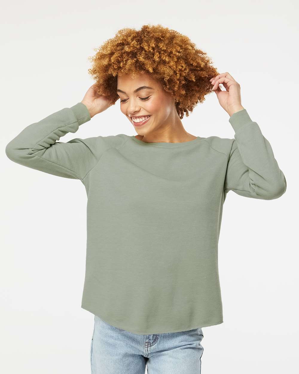 Women's California Wave Wash Crewneck Sweatshirt – PRM2000