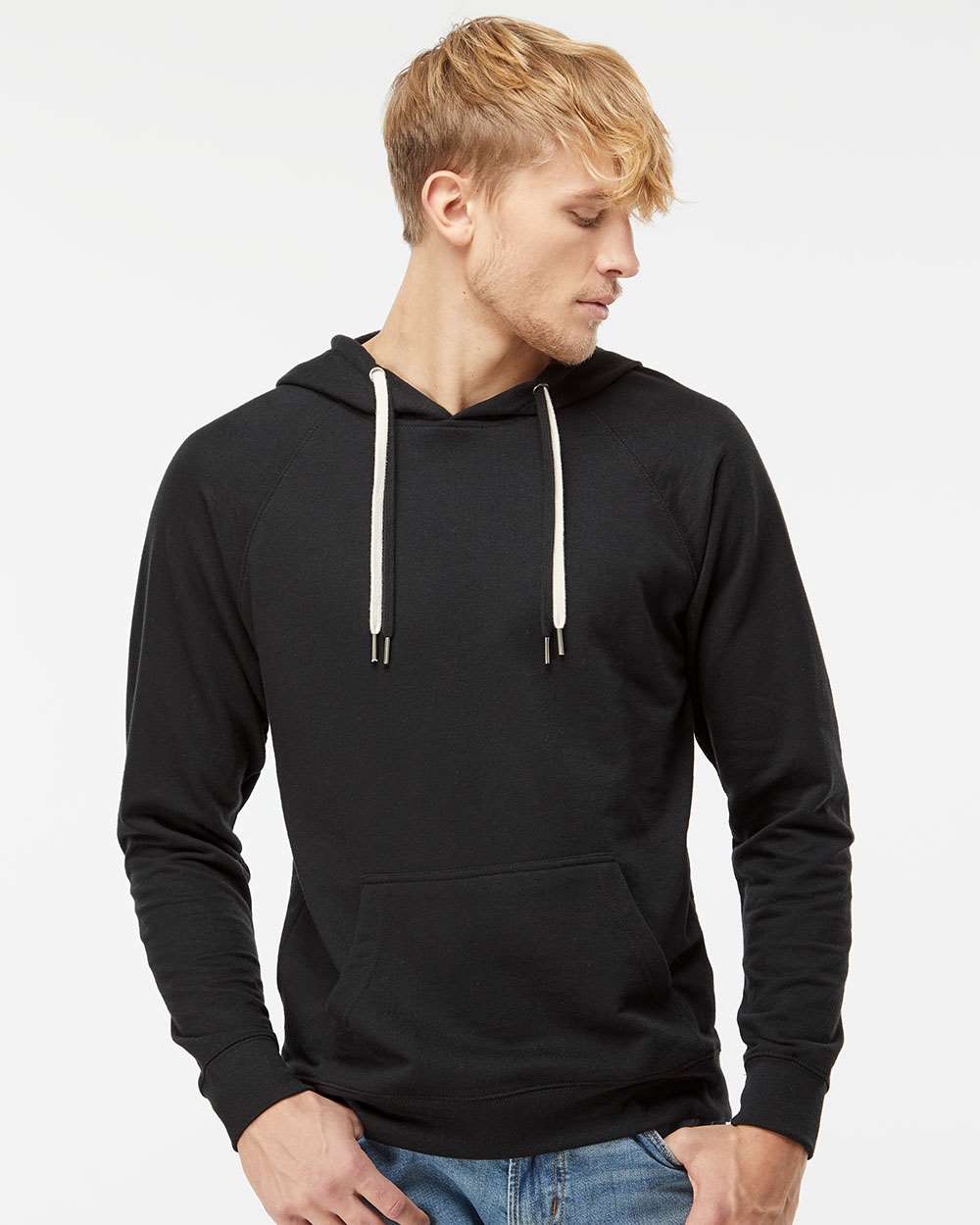 Unisex Icon Lightweight Loopback Terry Hooded Sweatshirt – SS1000