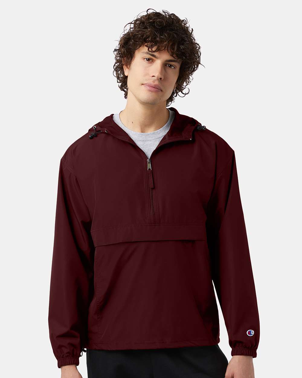 Unisex Packable Anorak Jacket – CO200 – Maroon
